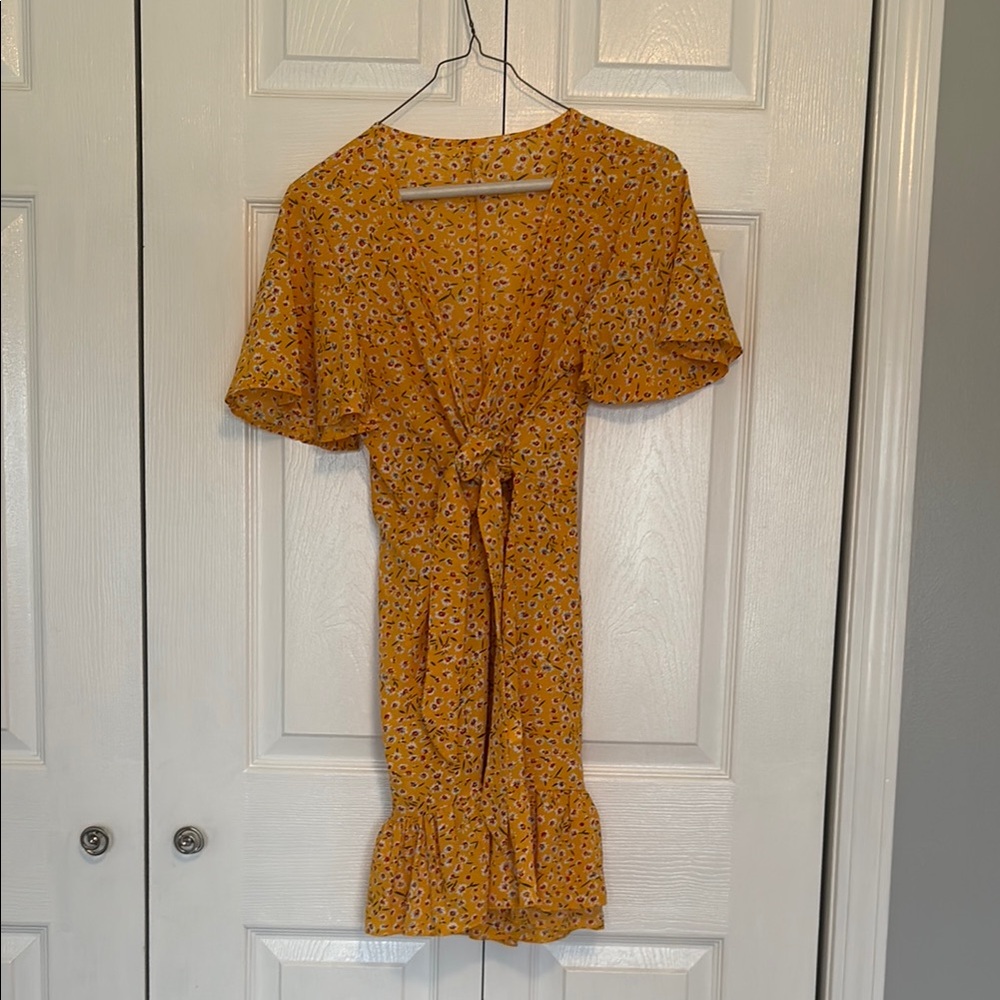 Floral Yellow Dress